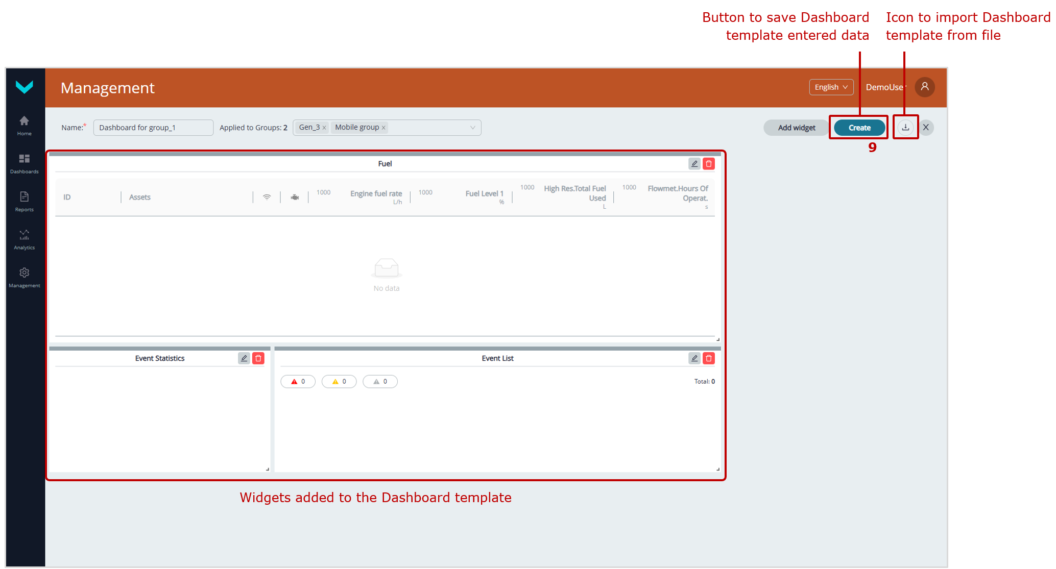 Examples of creating Dashboard templates_creating a Dashboard Template for a Group_saving a Dashboard Template created for a Group Examples of creating Dashboard templates_creating a Dashboard Template for a Group_saving a Dashboard Template created for a Group