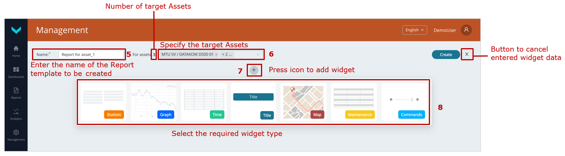 Example of creating a Report template_creating a Report template for a single Asset Example of creating a Report template_creating a Report template for a single Asset